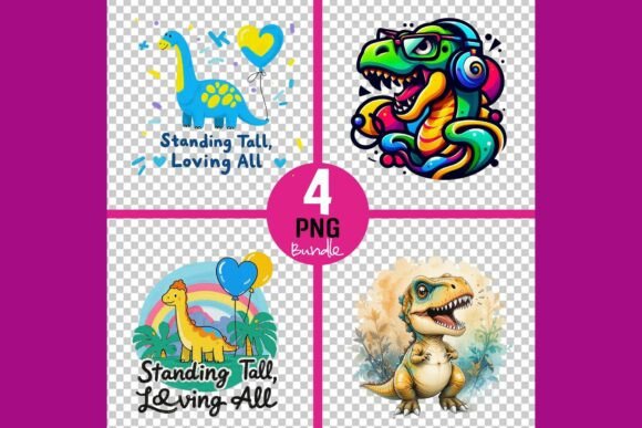 Download Freebie Vibrant Dinosaur Designs - Designs Collection