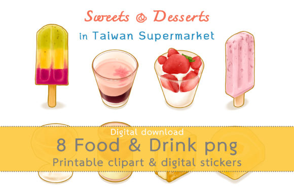 Download Taiwan Supermarket Digital Stickers Bundle - Digital stickers bundle Collection