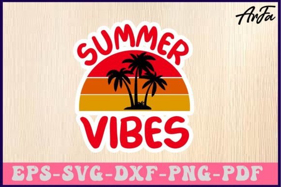 Download Summer Vibes Svg Sticker Designs - Designs Collection