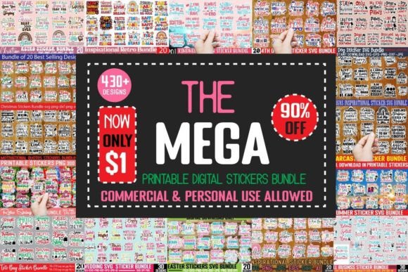 Download Printable Digital Stickers Bundle - Digital stickers bundle Collection