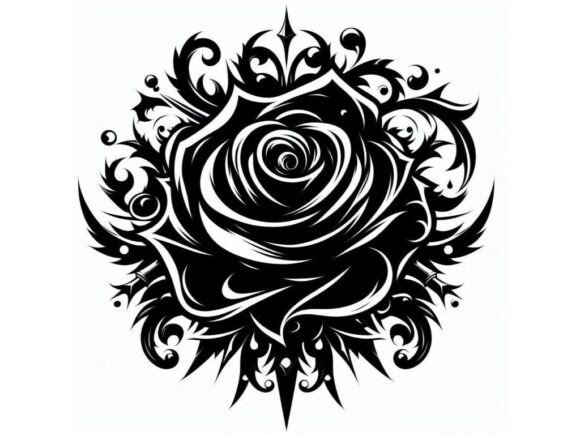 Download Gothic Black Rose with Sleek Designs - Designs Collection